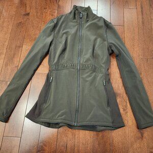 Lululemon round trip jacket in dark olive green in size 6 women's